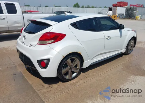 2014 Hyundai Veloster Turbo W/Black z USA, uszkodzony, nr VIN KMHTC6AE2EU184550
